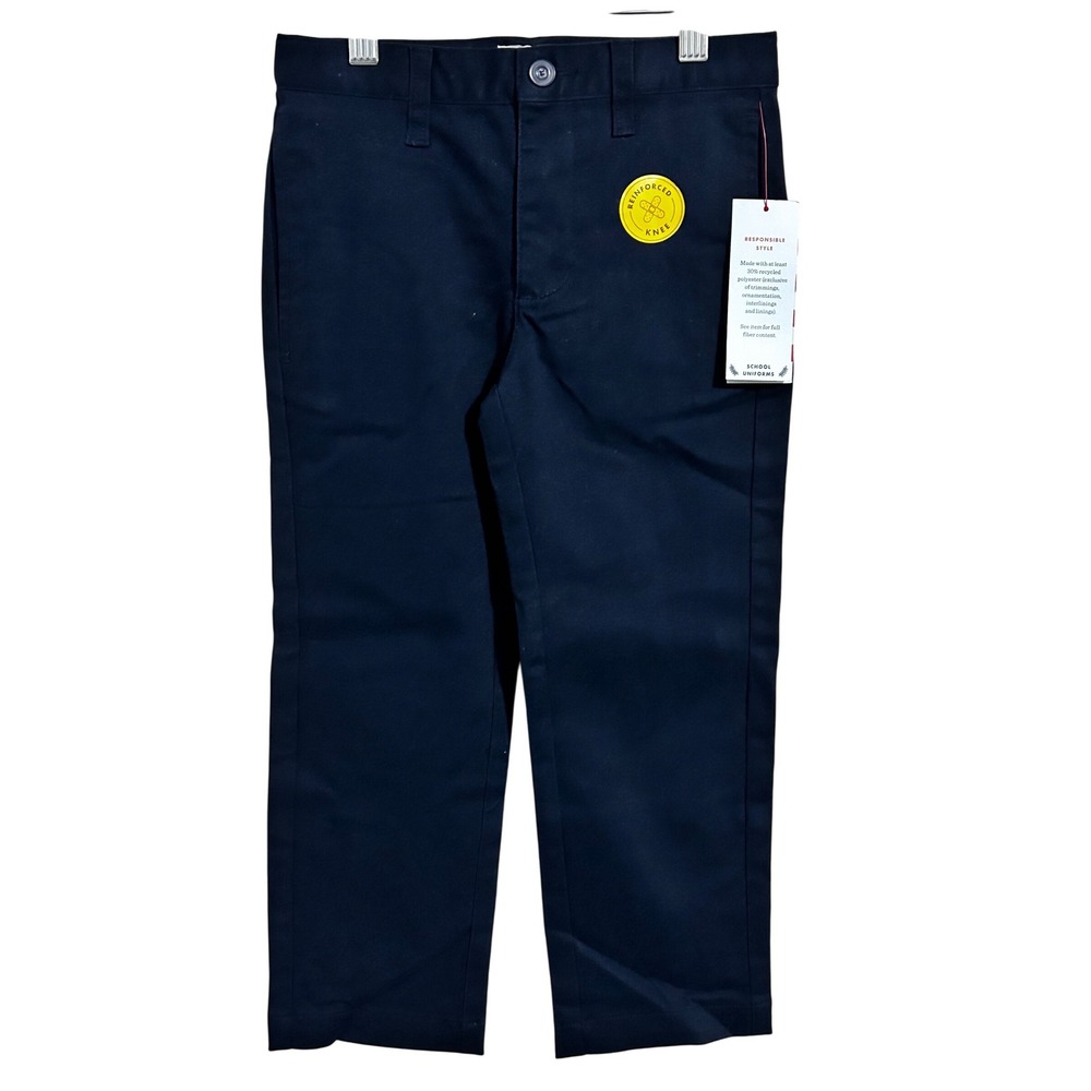 Cat & Jack Navy Blue School‎ Uniform Pants Child's Size 4 Straight Leg NWT